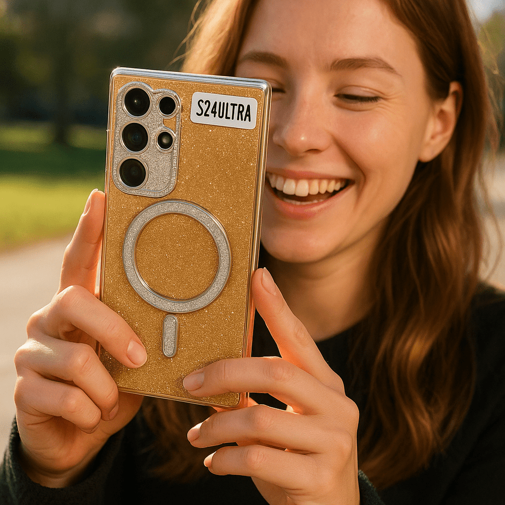 Glitter Magnetic Ring Mobile Case