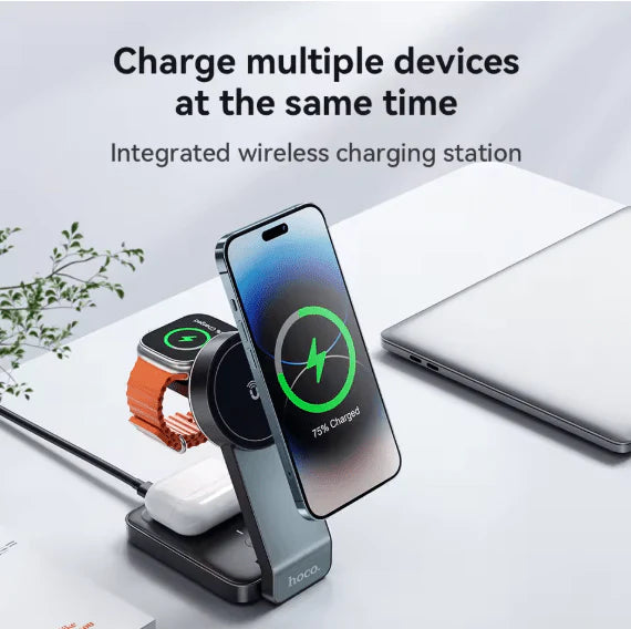 Hoco - 3-in-1 Magnetic Wireless Charger (CQ3)