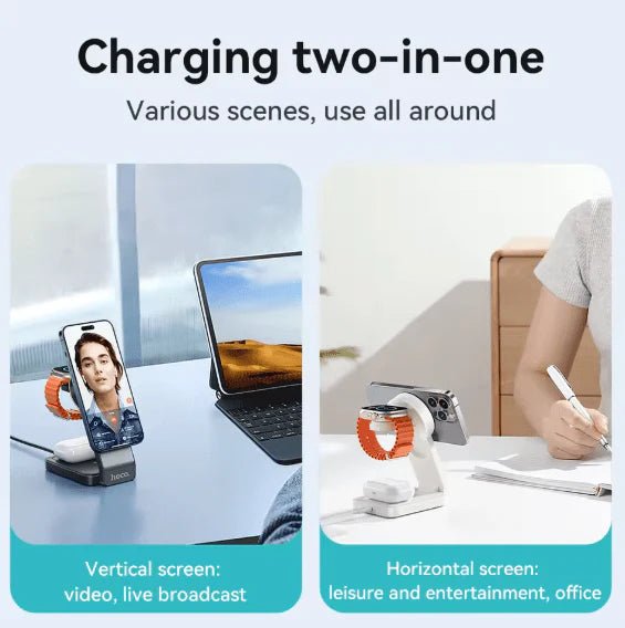Hoco - 3-in-1 Magnetic Wireless Charger (CQ3)