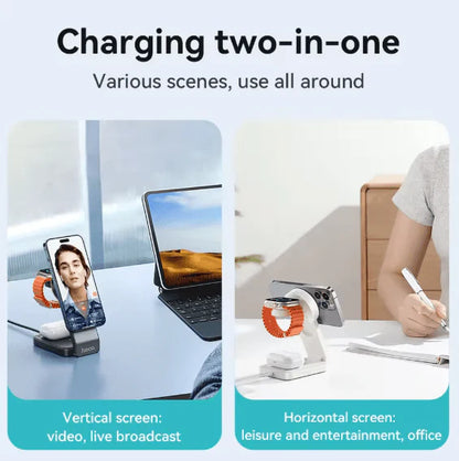 Hoco - 3-in-1 Magnetic Wireless Charger (CQ3)