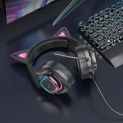 Hoco - Luminous Cat Gaming Headphone (W107)