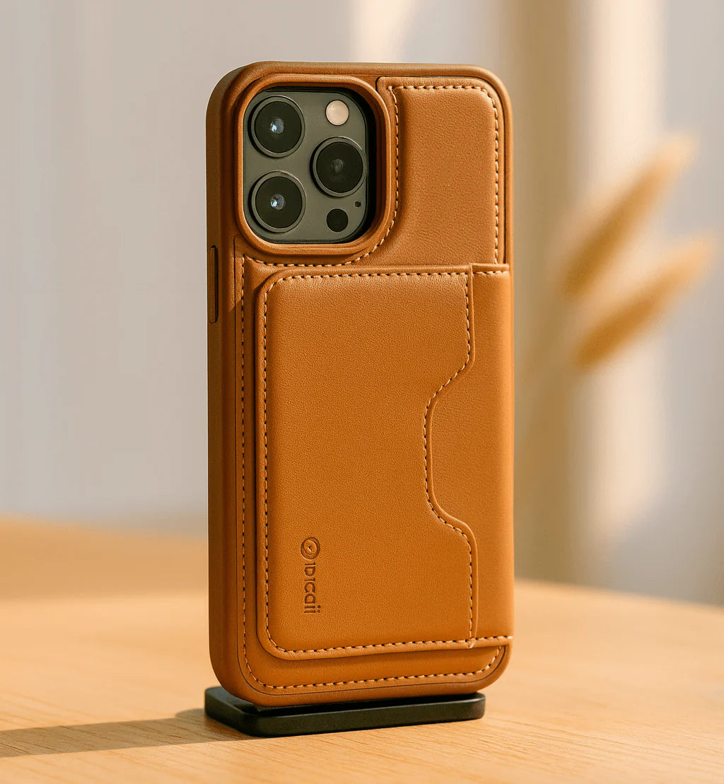 Leather Style Wallet Case iPhone