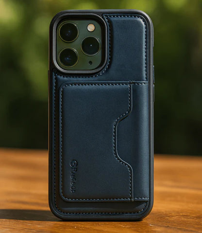 Leather Style Wallet Case iPhone