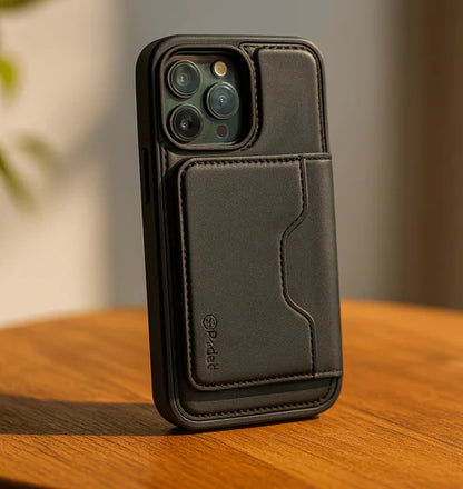 Leather Style Wallet Case iPhone